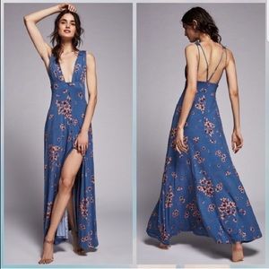 Free People Other Days Maxi Dress Blue